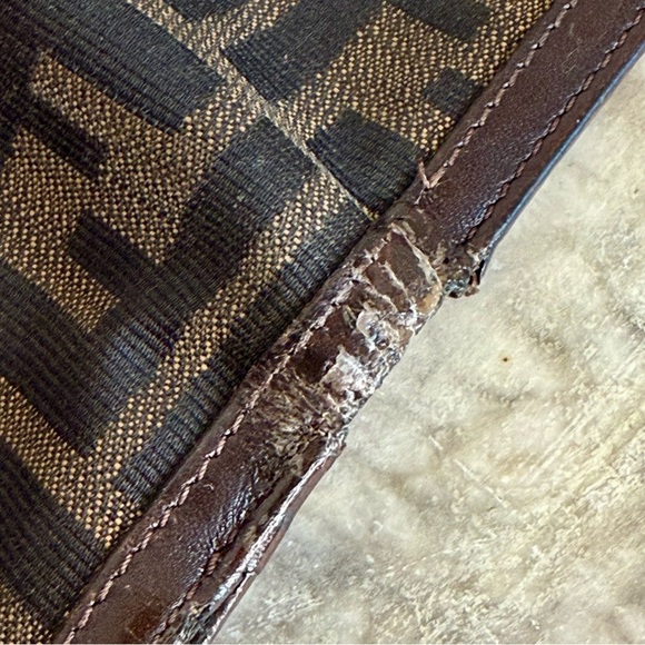 Fendi Dark Brown Leather Wallet